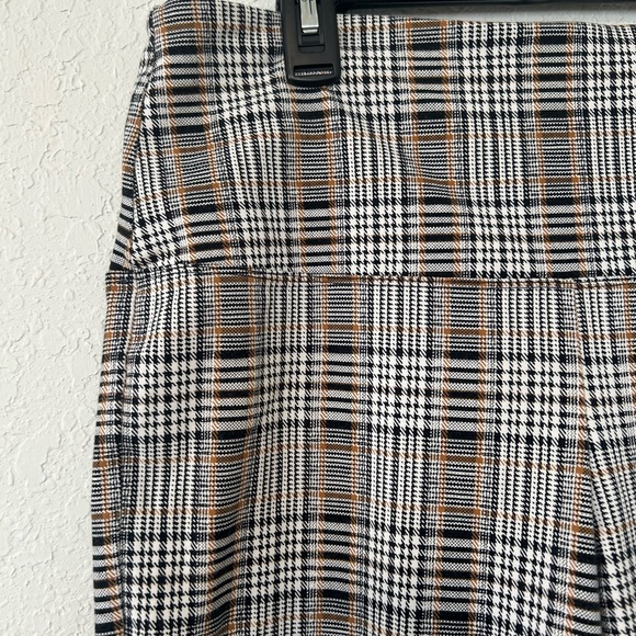 Natural Reflections Black and Brown Plaid Women's Pants Comfy Elastic Waist Band - Picture 3 of 8